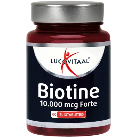 Gratis Verzending: 3x Lucovitaal Biotine 10.000 mcg Forte 60 zuigtabletten