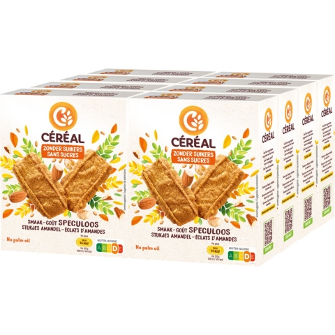 8x Céréal Speculoos met Stukjes Amandel 110 gr