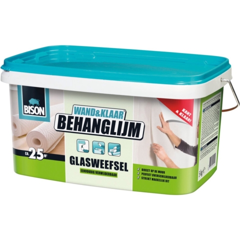 Bison Wand&Klaar Behanglijm Glasweefsel Emmer 5 kg