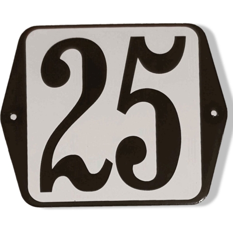 Huisnummer standaard nummer 25 - Warentuin mix
