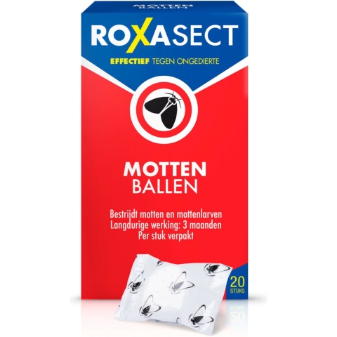 3x Roxasect Mottenballen 20 stuks