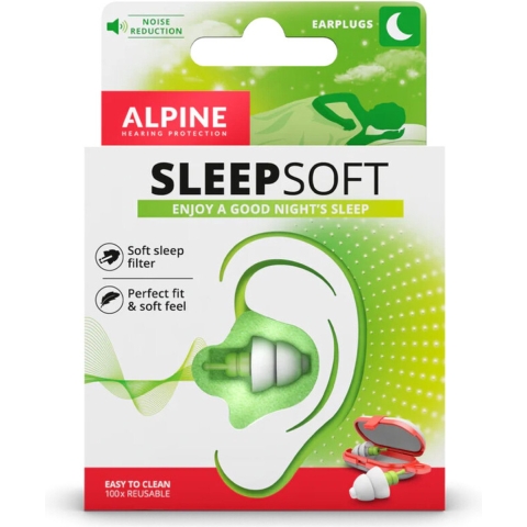 2x Alpine Oordopjes Sleepsoft 1 set