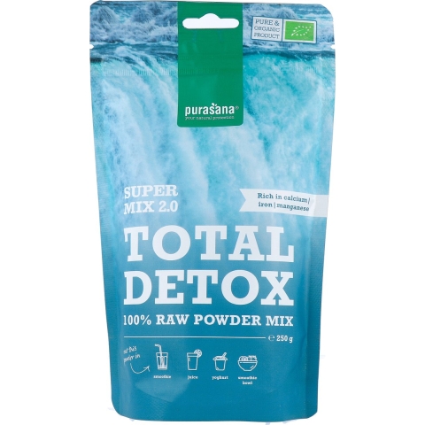 Purasana Total Detox Poeder Mix 2.0 250 gr