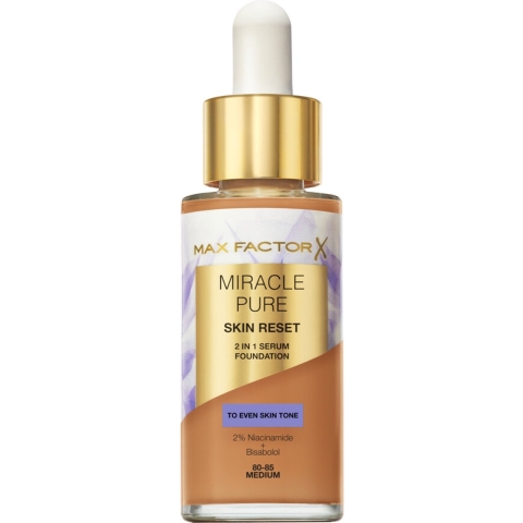 1+1 gratis: Max Factor Miracle Pure 2in1 Skin Reset Serum Foundation Medium 30 ml