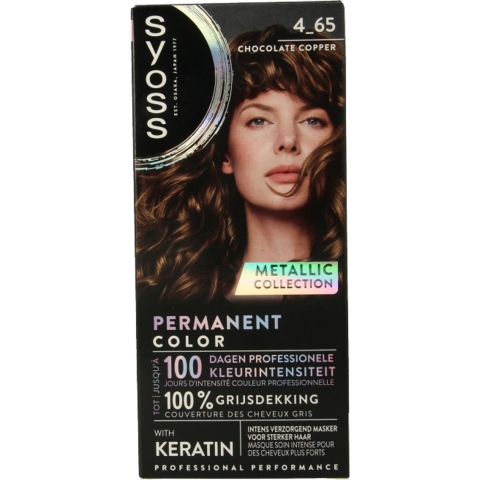 2+2 gratis: Syoss Baseline Haarverf 4-65 Chocolate Copper