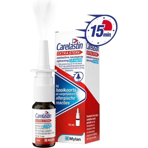 Carelastin Extra Sterk Azelastine Neusspray bij Hooikoorts 10 ml