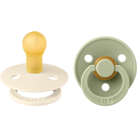 2x Bibs Fopspeen Maat 1 0-6 mnd Sage Ivory 2 stuks