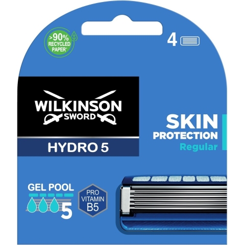 1+1 gratis: Wilkinson Hydro 5 Skin Protection Navulmesjes Regular 4 stuks