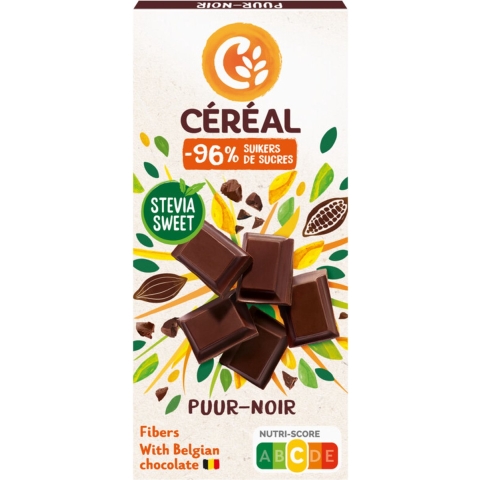 5x Céréal Chocoladetablet Puur 85 gr