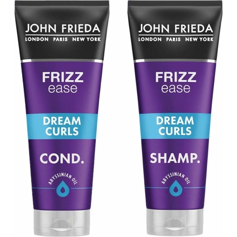 John Frieda Frizz Ease Dream Curls - Shampoo 1x 250 ml&Conditioner 1x 250 ml - Pakket