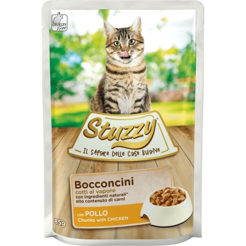 24x Stuzzy Kattenvoer Pouch Kip in Gelei 85 gr