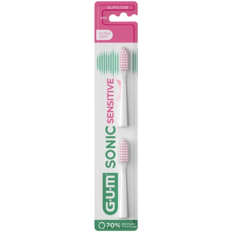 3x GUM Opzetborstels Sonic Daily Sensitive 2 stuks