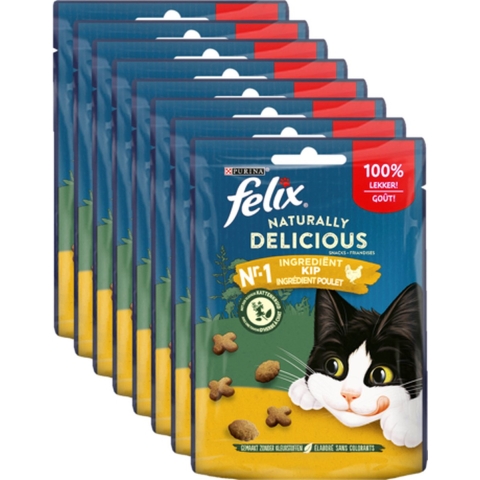 8x Felix Naturally Delicious Kip 50 gr