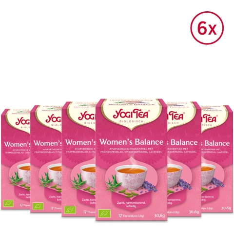 6x Yogi tea Womens Balance Biologisch 17 stuks