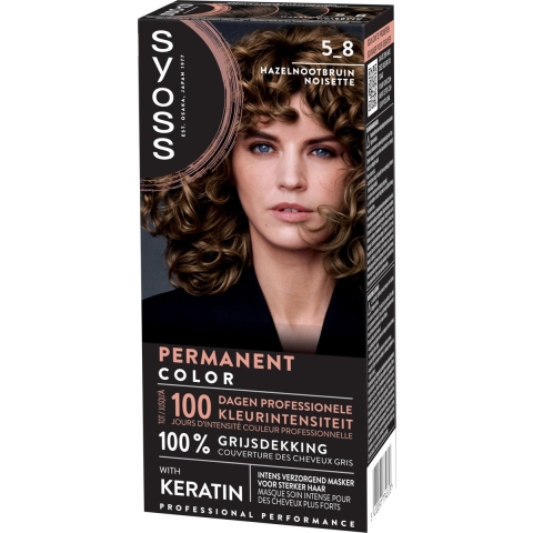 2+2 gratis: Syoss Baseline Haarverf 5-8 Hazelnootbruin