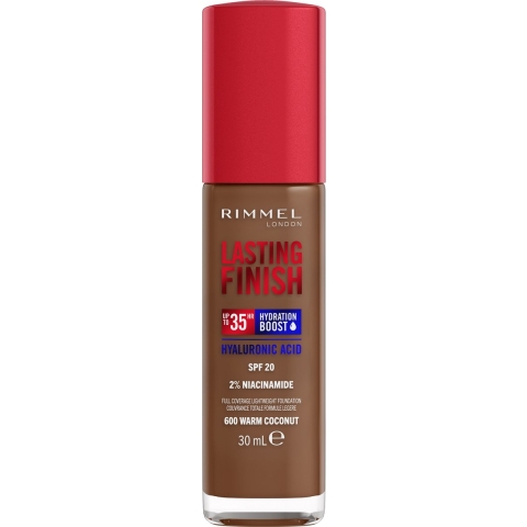 1+1 gratis: Rimmel Lasting Finish 35H Foundation Warm Coconut 600 30 ml