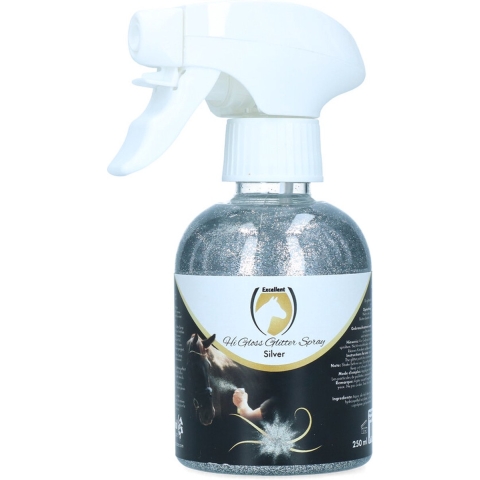 Excellent Horse Hi Gloss Glitter Spray Silver 250 ml