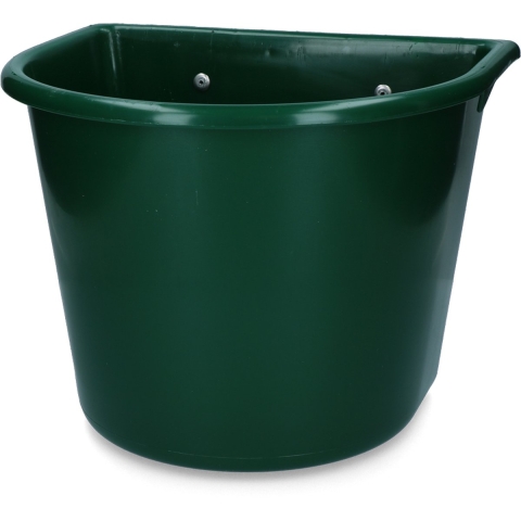 Voerbak 15 l met ophang groen