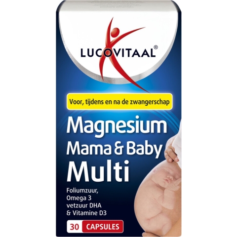 2+2 gratis: Lucovitaal Magnesium Mama&Baby Multi 30 capsules