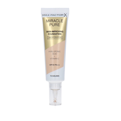 1+1 gratis: Max Factor Miracle Pure Foundation 075 Golden 30 ml