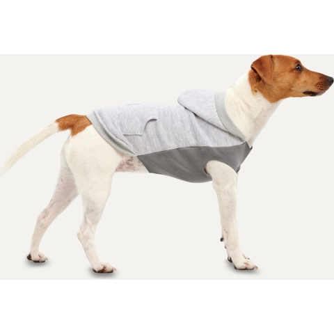 Gooeez Kangaroo Fleece Hoodie XS Heather Grey/Grey