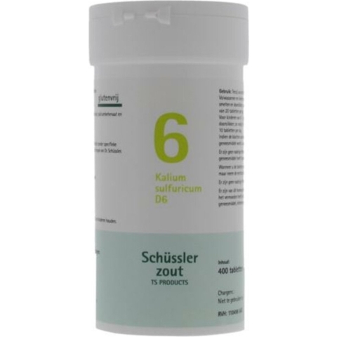 Pfluger Schussler Zout nr 6 Kalium Sulfuric D6 400 tabletten