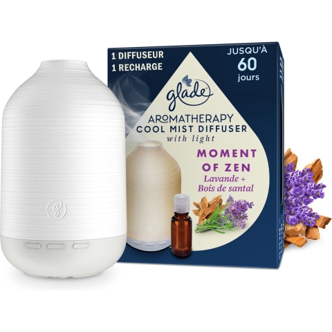 Glade Diffuser Aromatherapy Cool Mist Houder Moment Of Zen 1 set