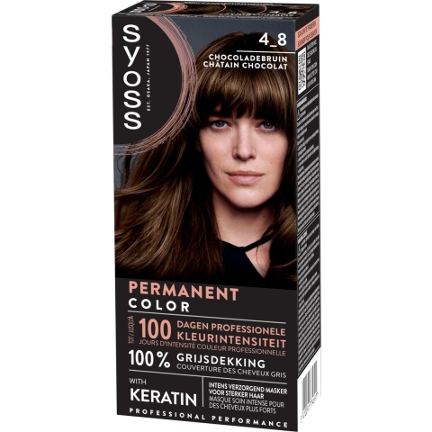 2+2 gratis: Syoss Baseline Haarverf 4-8 Chocoladebruin