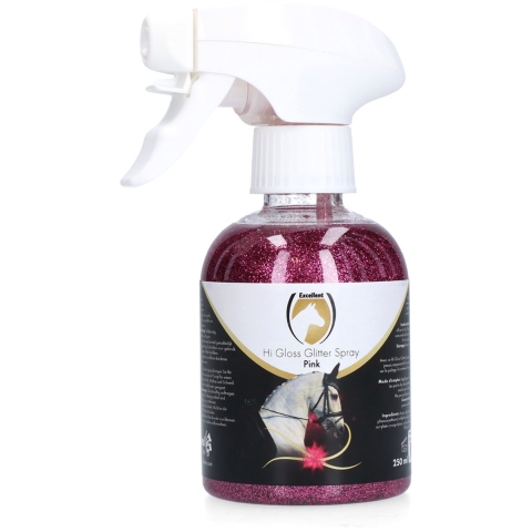 Excellent Horse Hi Gloss Glitter Spray Pink 250 ml