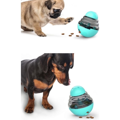 TOPMAST TRAININGSBAL - SNACKBAL VOOR HOND OF KAT - BLAUW