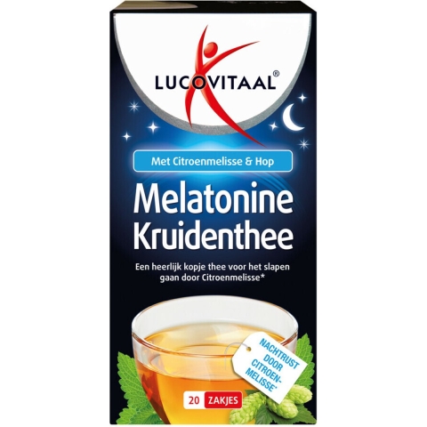 Gratis Verzending: 6x Lucovitaal Thee Melatonine 20 stuks