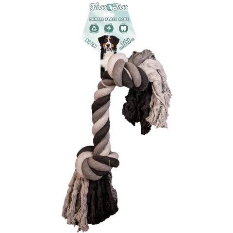 Floss Toss Dental Rope 2 Knot 85 cm Extra Heavy