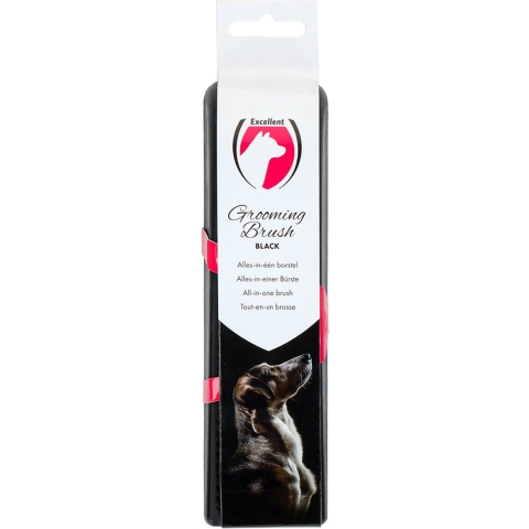 Excellent Pets Grooming Brush Medium zwart