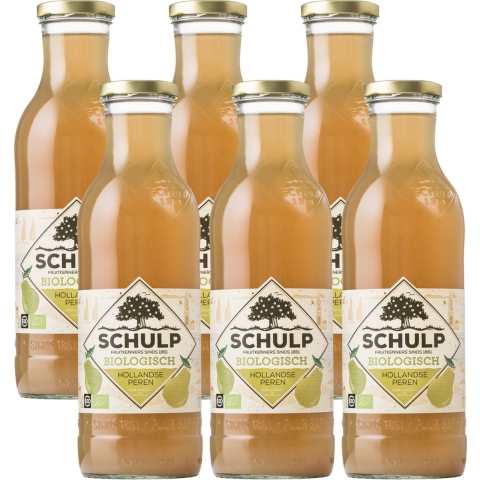 Schulp Perensap Biologisch 6 x 0,75 liter