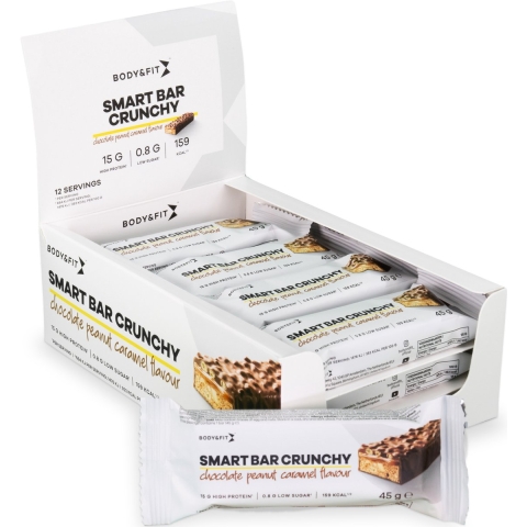 Body&Fit Smart Bar Crunchy Chocolate Peanut Caramel 12 x 45 gr