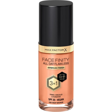 1+1 gratis: Max Factor Facefinity All Day Flawless Foundation C82 Deep Bronze 34 ml