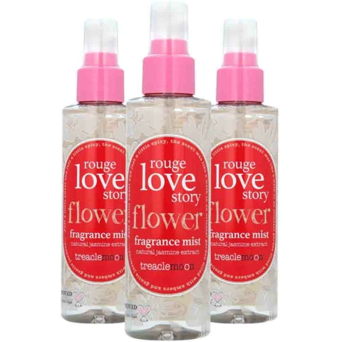 3x Treaclemoon Rouge Love Story Body Mist 150 ml