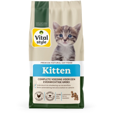 Vitalstyle Kitten Kattenvoer 1,5 kg