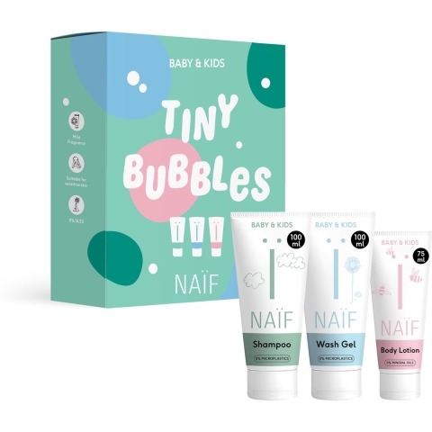 1+1 gratis: Naif Geschenkset Tiny Bubbels Essentials 1 set