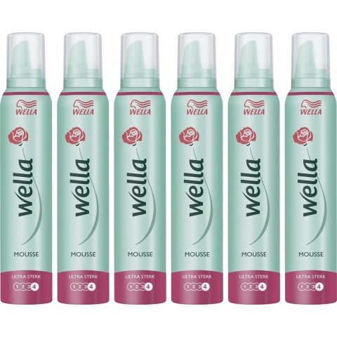 6x Wella Ultra Sterk Haarmousse 200 ml