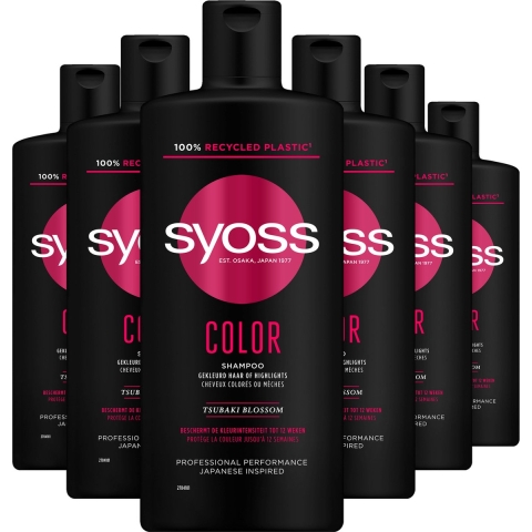 6x Syoss Color Shampoo 440 ml