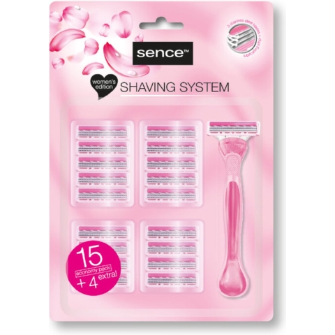 6x Sence Scheermesjes Triple Blades SS 15+ 4 stuks