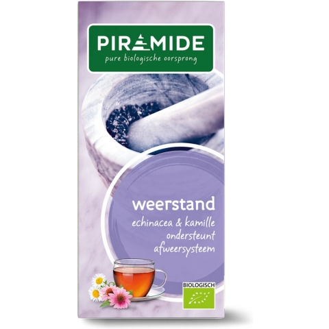 6x Piramide Weerstand Thee Bio 20 stuks