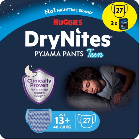 3x Huggies Absorberende Luierbroekjes Boy 13+ jaar 9 stuks