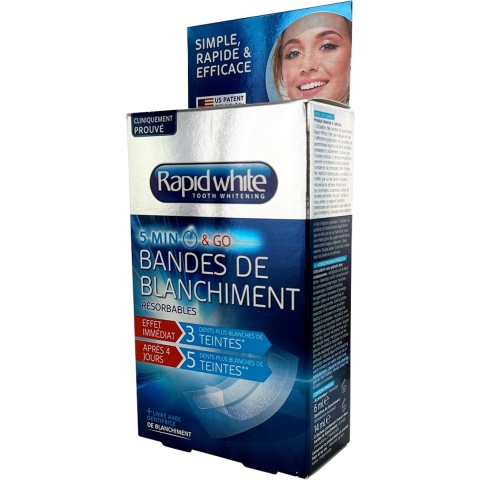 Rapid White Oplossende Bleaching Strips 16 stuks