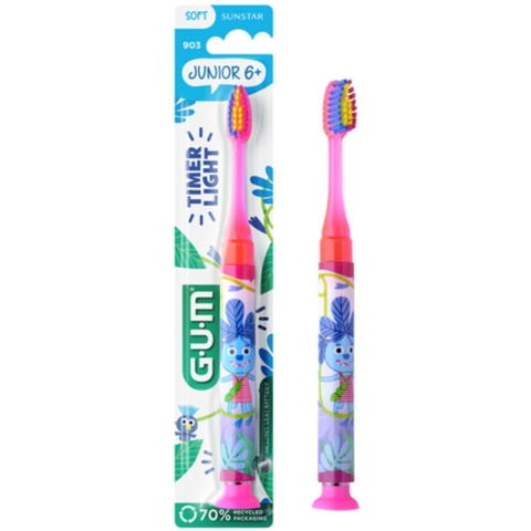 4x GUM Tandenborstel Light Up Kids 7-9 jaar