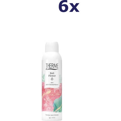 6x Therme Anti-Transpirant Bali Flower 150 ml