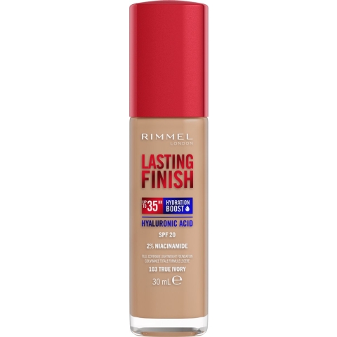 1+1 gratis: Rimmel Lasting Finish 35H Foundation True Ivory 103 30 ml