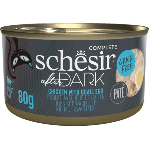 12x Schesir After Dark Paté Kip&Kwartelei 80 gr