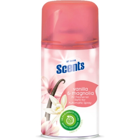 12x At Home Automatische Spray Navulling Vanille en Magnolia 250 ml